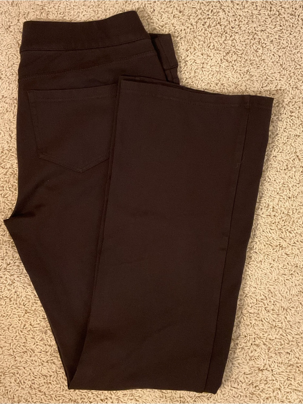 Liverpool Kimberly Brown Pull-On straight Leg Trousers Size 12 / 31